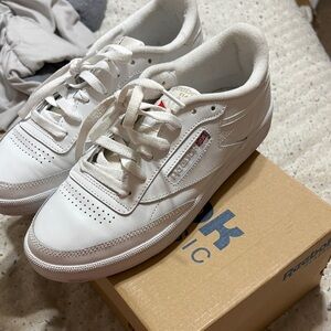 Reebok Classic White Leather Sneakers